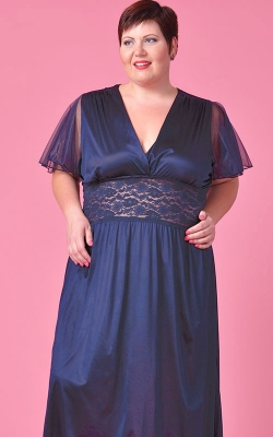 nightgown plus nightgowns captivating navy lingerie elegant sexy hover zoom